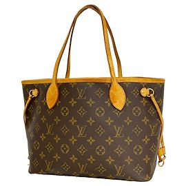 Sac cabas Louis Vuitton Monogram Neverfull PM Marron