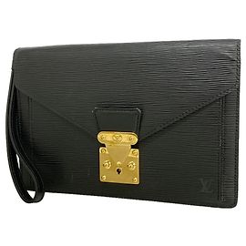 Bolsa de Mão Louis Vuitton em Couro Epi Preto