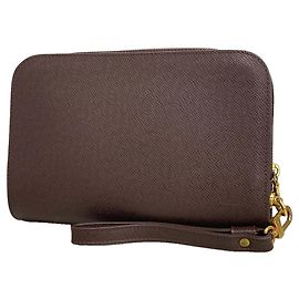 Sac Pochette Louis Vuitton Taiga Baikal M30186 Marron