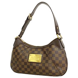 Louis Vuitton Damier Thames PM Shoulder Bag Damier ebene