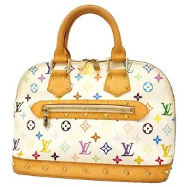 Sac à main Louis Vuitton Alma Monogram Multicolor Blanc