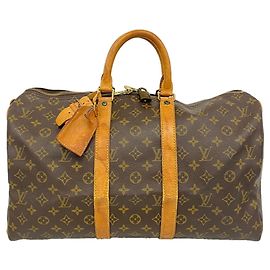 Louis Vuitton Boston Monogram Keepall 45 Marrone