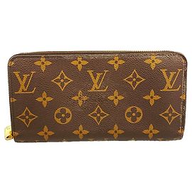 Louis Vuitton Monogram Zippy Wallet Red