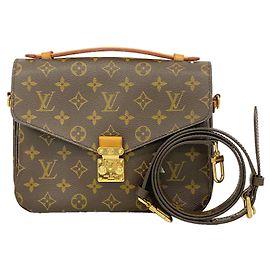 Bolsa Louis Vuitton Monogram Pochette Metis MM Marrom