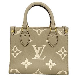 Bolsa Louis Vuitton Monogram Empreinte Bicolor OnTheGo BB Bege