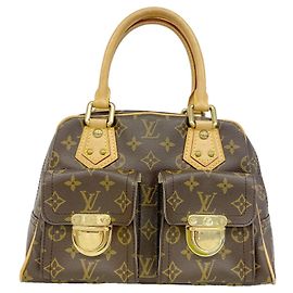 Bolsa Louis Vuitton Monogram Manhattan PM Marrom