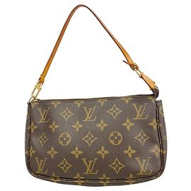 Louis Vuitton Monogram Pochette Accessoires Tasche Braun