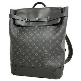 Mochila Steamer Monogram Eclipse Louis Vuitton Preto