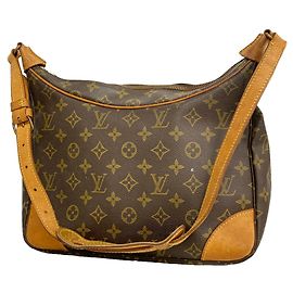Borsa a tracolla Louis Vuitton Monogram Boulogne 30 Marrone