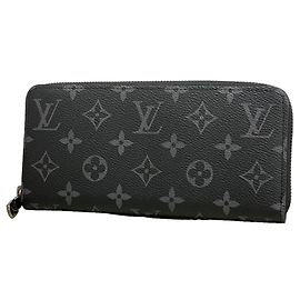 Cartera Zippy Long Louis Vuitton Monogram Eclipse Negro