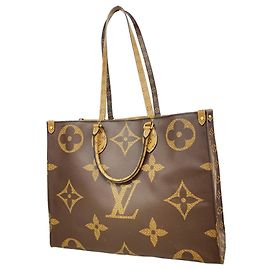 Saco Tote Louis Vuitton Monogram Reverse OnTheGo GM Marrom