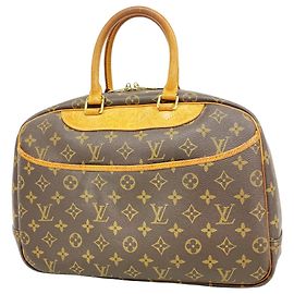 Borsa Louis Vuitton Monogram Deauville Marrone