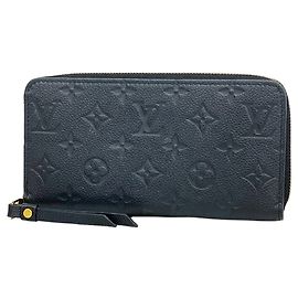 Louis Vuitton Monogram Empreinte Zippy Wallet Black