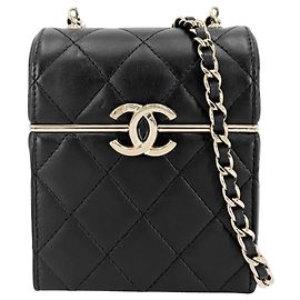 Borsa a Tracolla Mini Chanel Nero Bianco
