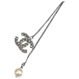 Collar largo para mujer Chanel Blanco
