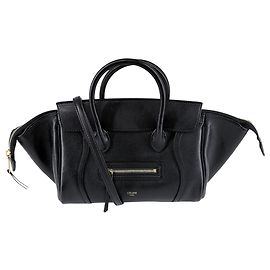 Céline Celine Women's Little Luggage Handbag Black White