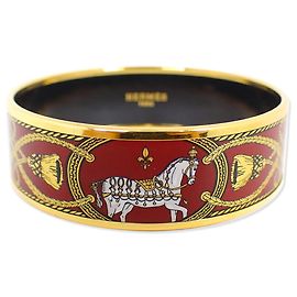 Hermès Hermes Enamel GM Horse Bangle Other