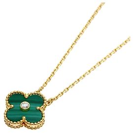Collier Van Cleef & Arpels Vintage Alhambra Malachite et Diamants Autre