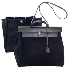 Hermès Hermes Herbag MM Handbag Black