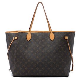 Louis Vuitton Brown Monogram Neverfull GM Marrom
