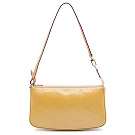 Louis Vuitton Beige Monogram Vernis Pochette Accessoires Beige