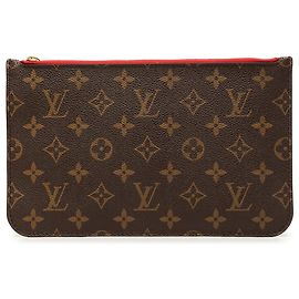 Pochette Louis Vuitton Brown Monogram Neverfull MM Marron