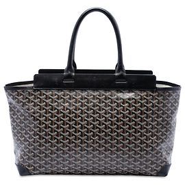 Goyard Black Goyardine Bellechasse MM Noir