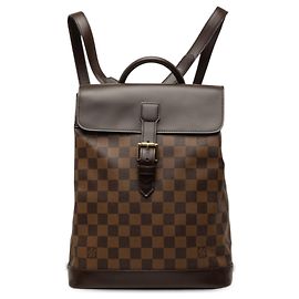 Louis Vuitton Brown Damier Ebene Soho Marron