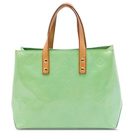 Louis Vuitton Green Monogram Vernis Reade PM Verde Verde claro