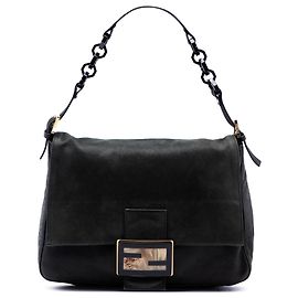 Fendi Mamma Forever en nubuck iridescent noir Noir
