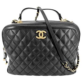Borsa Vanity Matelassé da donna Chanel Nero