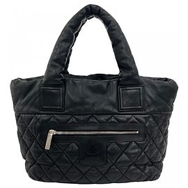 Sac à main Chanel Coco Cocoon en cuir noir Noir