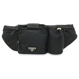 Sac banane Prada Triangle Noir