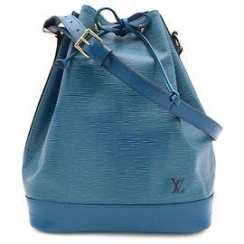 Borsa a tracolla Louis Vuitton Epi Noe Blu