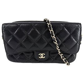 Cartera con cadena Chanel Matelassé Negro