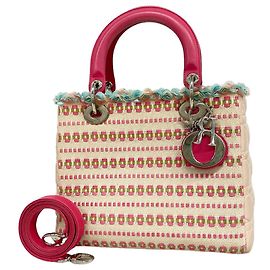 Bolsa Christian Dior Cannage Lady Multicor
