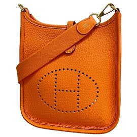 Hermès Sac à épaule Hermes Evelyne TPM Orange