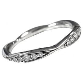 Bague demi-éternité Chanel Collection Camélia pour femme Argenté Blanc
