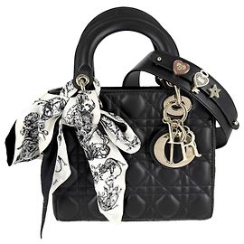 Borsa Christian Dior Lady Dior Cannage Small Nero