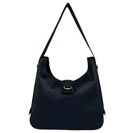Hermès Borsa a tracolla Hermes Vintage Sacochevel in pelle Blu navy