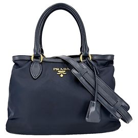 Prada Navy Shoulder Bag Navy blue