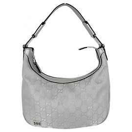 Gucci Small Web Pop Hobo-Handtasche Silber