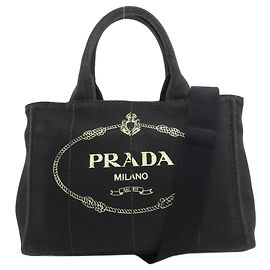 Borsa Tote 2-Way Prada Canapa Nero