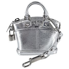 Chaveiro Louis Vuitton Mini Lockit Prata