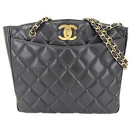 Borsa Tote con catena Matelassé da donna Chanel Nero