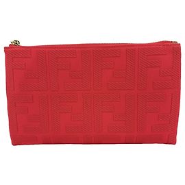 Beauty case Zucca da donna Fendi Rosso