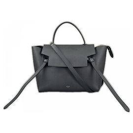 Bolsa Belt Bag Céline preta em couro de bezerro Preto
