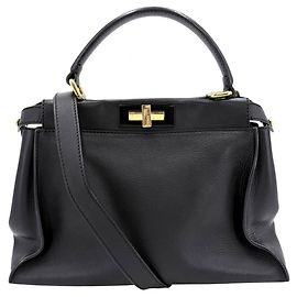 Fendi Peekaboo Regular Handbag Black