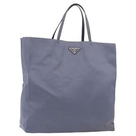Sac à main PRADA Satin Bleu Autre