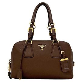 Bolsa de mão Prada Mini Boston Bag Marrom